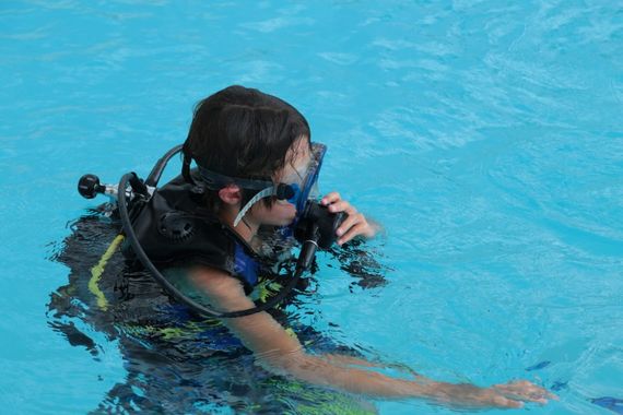 水中撮影の技術指導